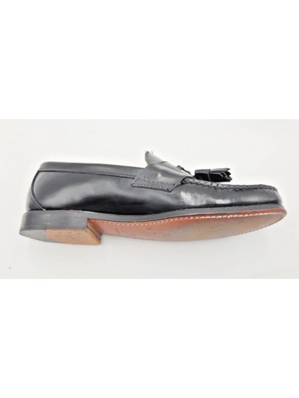 Vintage Sebago Handsewn USA Black Leather Tassel Loafers Men's Dress Shoes 9.5D